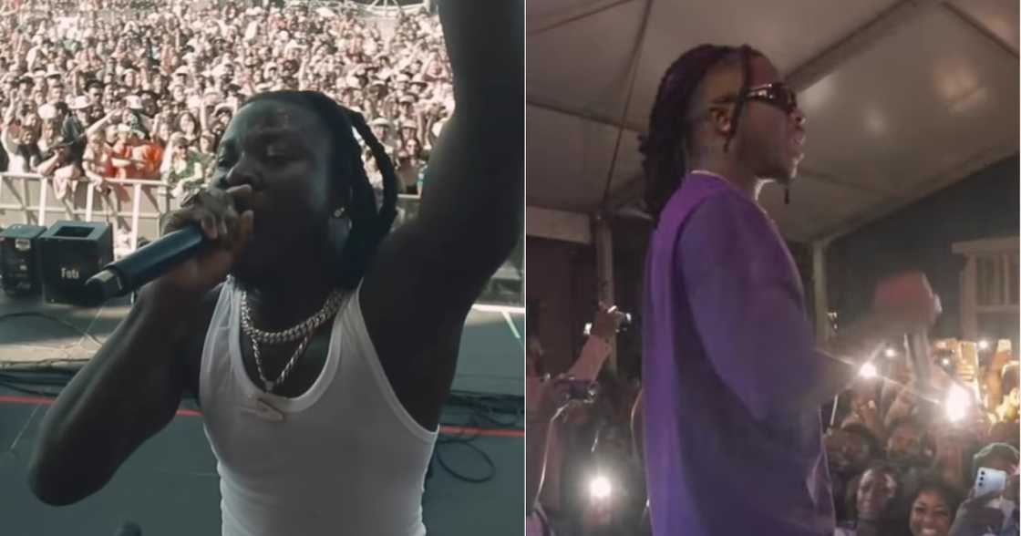 Stonebwoy on stage in Brescia Stonebwoy on stage in Brescia