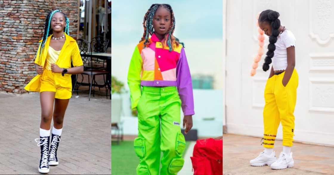 Okyeame Kwame’s Daughter Sante Apau Grows tall and Comes of same Height as Mother in new Photo Okyeame Kwame’s Daughter Sante Apau Grows tall and Comes of same Height as Mother in new Photo