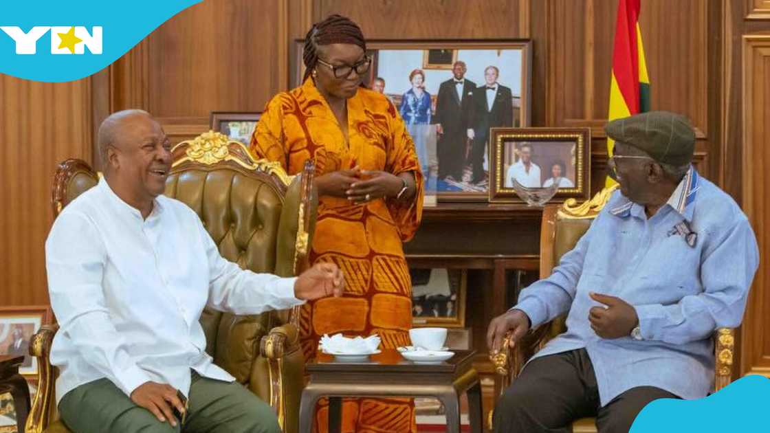 Mahama Pays Warm Christmas Visit To Kufuor: “Best Wishes Of The Season”