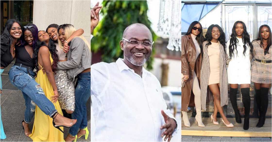 Ken Agyapong's daughters take over social media with dance moves; flaunt dollars in video