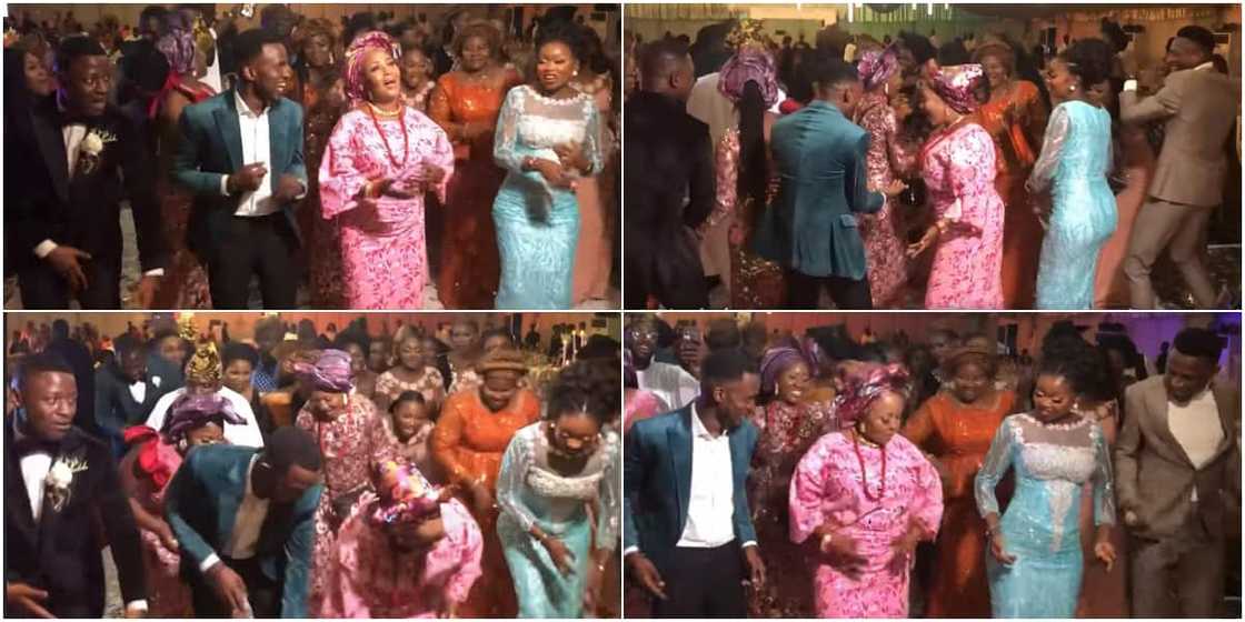 The groom's mum and some guests wowed many with their dancing moves The groom's mum and some guests wowed many with their dancing moves