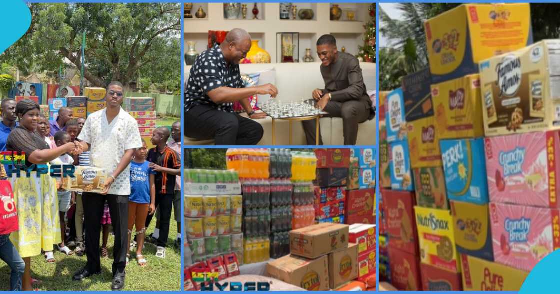 Sharaf Mahama: John Mahama's Son Celebrates 26th Birthday With Orphans, Donates Truckload Of Items