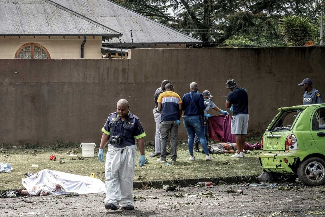 The tanker, transporting liquefied petroleum gas, was caught beneath a bridge close to the hospital and houses on Saturday morning