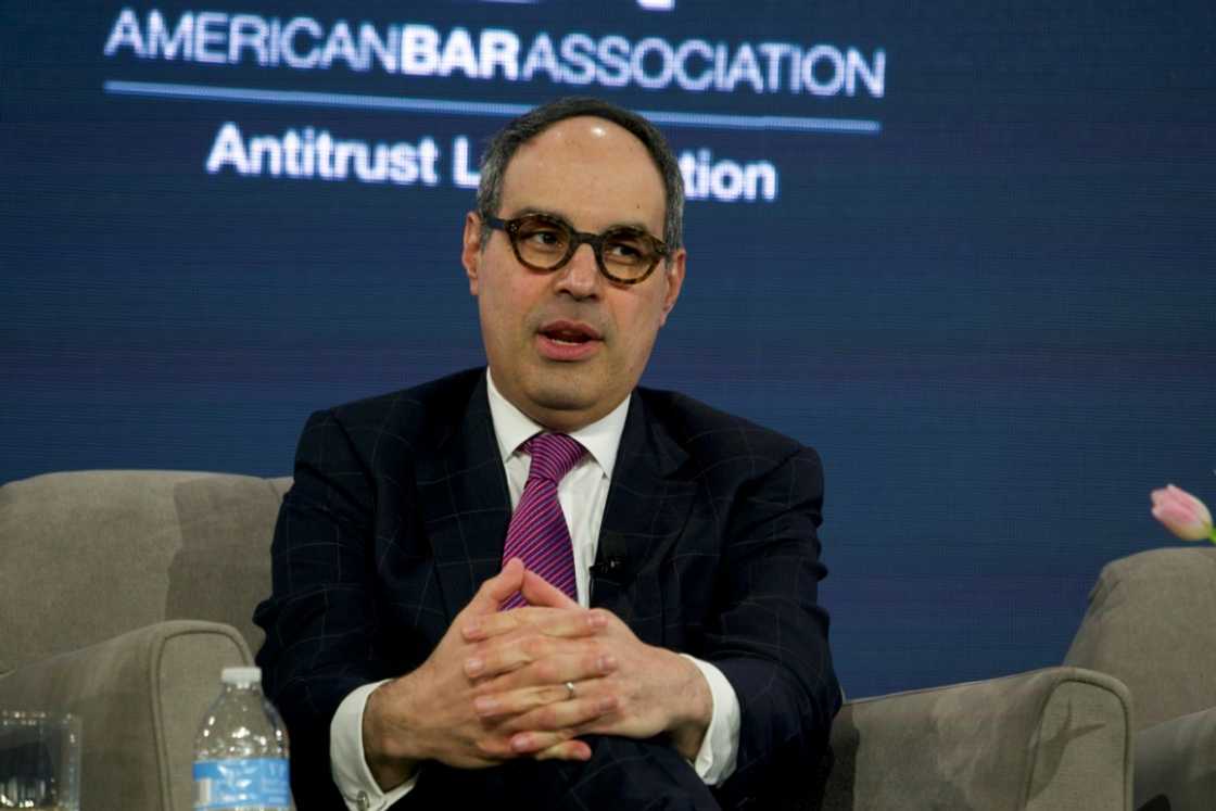 US Assistant Attorney General for the Antitrust Division of the Department of Justice Jonathan Kanter speaks at the "Enforcers' Roundtable" panel at the American Bar Association's 2024 antitrust spring meeting in Washington, on April 12, 2024 US Assistant Attorney General for the Antitrust Division of the Department of Justice Jonathan Kanter speaks at the "Enforcers' Roundtable" panel at the American Bar Association's 2024 antitrust spring meeting in Washington, on April 12, 2024