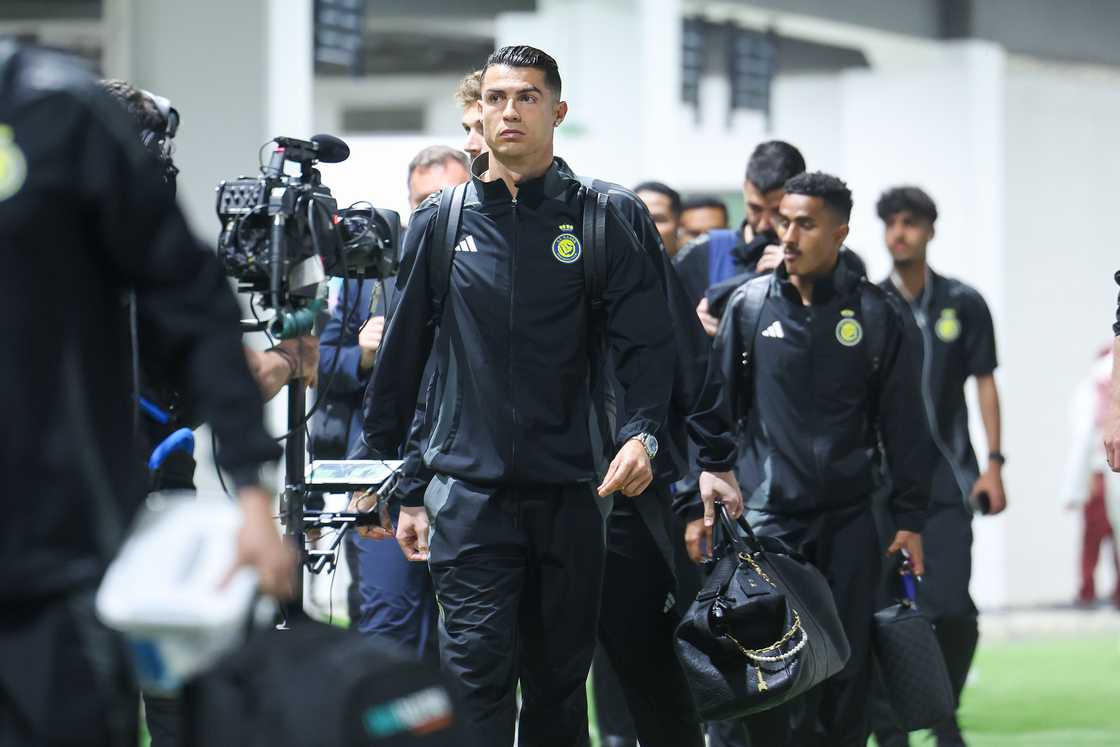 Cristiano Ronaldo of Al Nassr arrived at stadium prior the Saudi Pro League match between Al Wehda v Al Nassr at King Abdulaziz Sports City on February 25, 2025 in Mecca, Saudi Arabia Cristiano Ronaldo of Al Nassr arrived at stadium prior the Saudi Pro League match between Al Wehda v Al Nassr at King Abdulaziz Sports City on February 25, 2025 in Mecca, Saudi Arabia