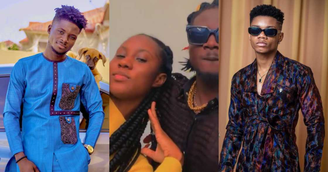 Kuami Eugene causes stir as he shares sweet moment with KiDi's rumoured girlfriend Cina Soul Kuami Eugene causes stir as he shares sweet moment with KiDi's rumoured girlfriend Cina Soul