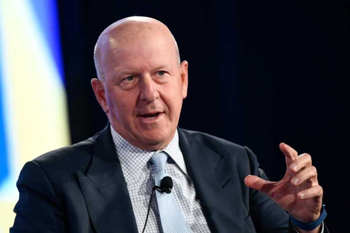 Goldman Sachs Chief Executive David Solomon cited a "challenging economic backdrop" as the company reported a big drop in fourth-quarter profits