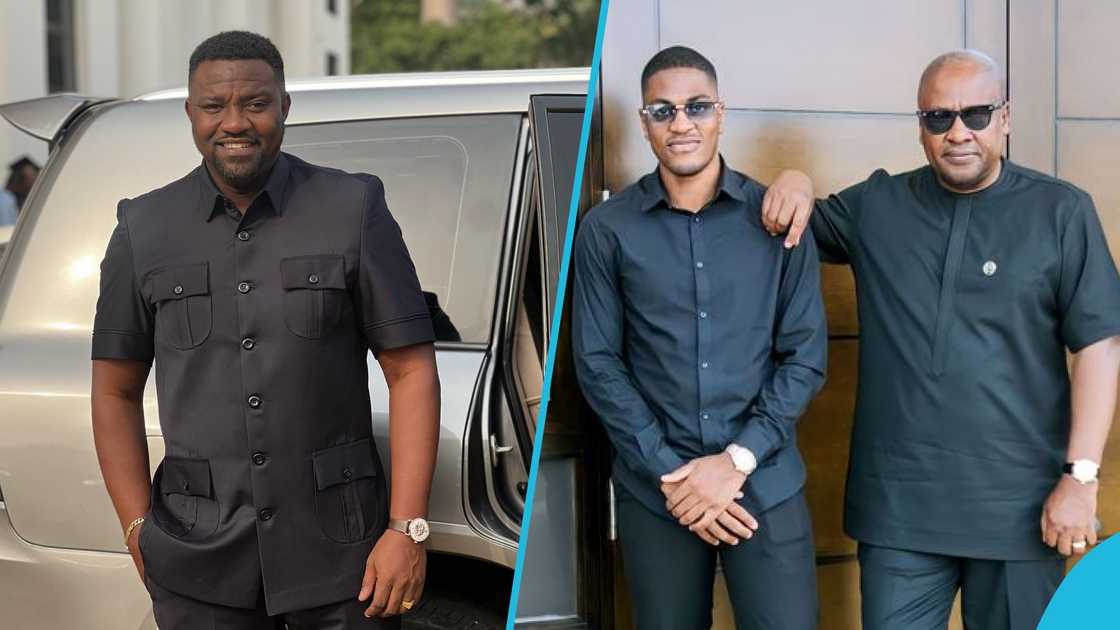 John Dumelo, Sharaf Mahama, John Dramani Mahama, NDC, Ghana elections John Dumelo, Sharaf Mahama, John Dramani Mahama, NDC, Ghana elections