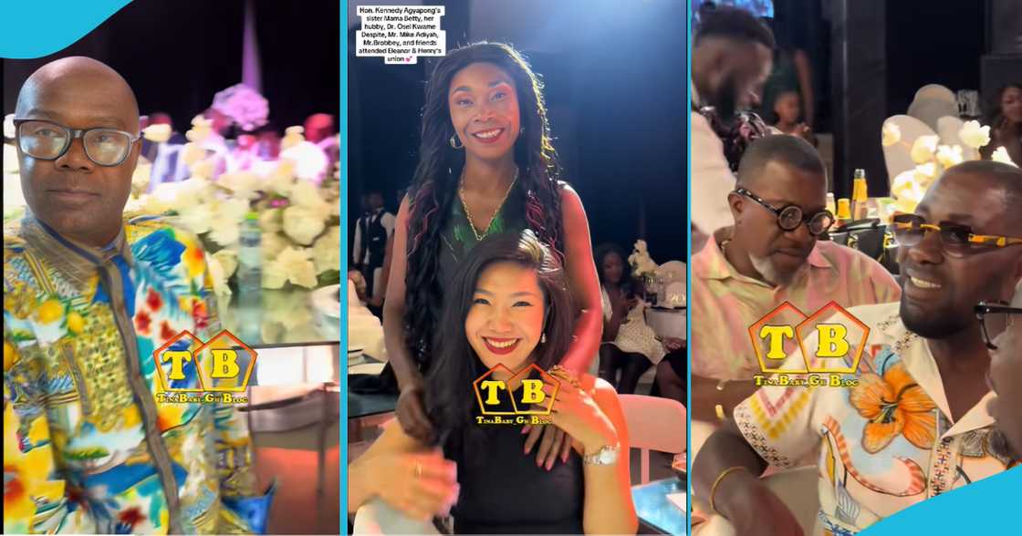 Betty Agyapong, Kennedy Agyapong's sister, Osei Kwame Despite, Kennedy Agyapong's sister wedding, East Legon big men wedding