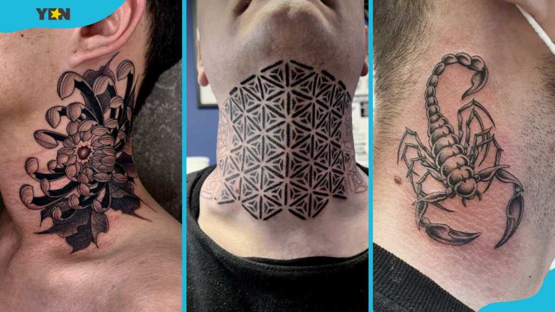 Neck tattoos for men Neck tattoos for men