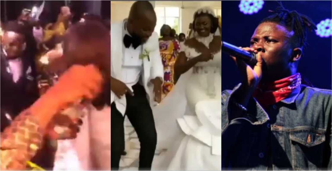 Rev Erskine: 'Rich kids' spray cash on YFM presenter as Stonebwoy performs at his wedding (Video) Rev Erskine: 'Rich kids' spray cash on YFM presenter as Stonebwoy performs at his wedding (Video)