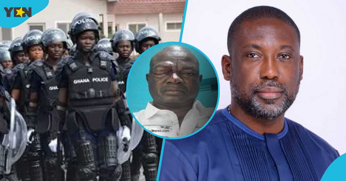 Richard Nyamah says police officers allegedly looked on while Alan's polling agent was being assaulted. Richard Nyamah says police officers allegedly looked on while Alan's polling agent was being assaulted.