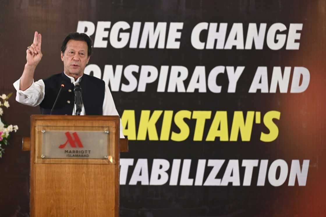 Former prime minister Imran Khan is campaigning nationally against the new government, which he said was imposed by regime change Former prime minister Imran Khan is campaigning nationally against the new government, which he said was imposed by regime change