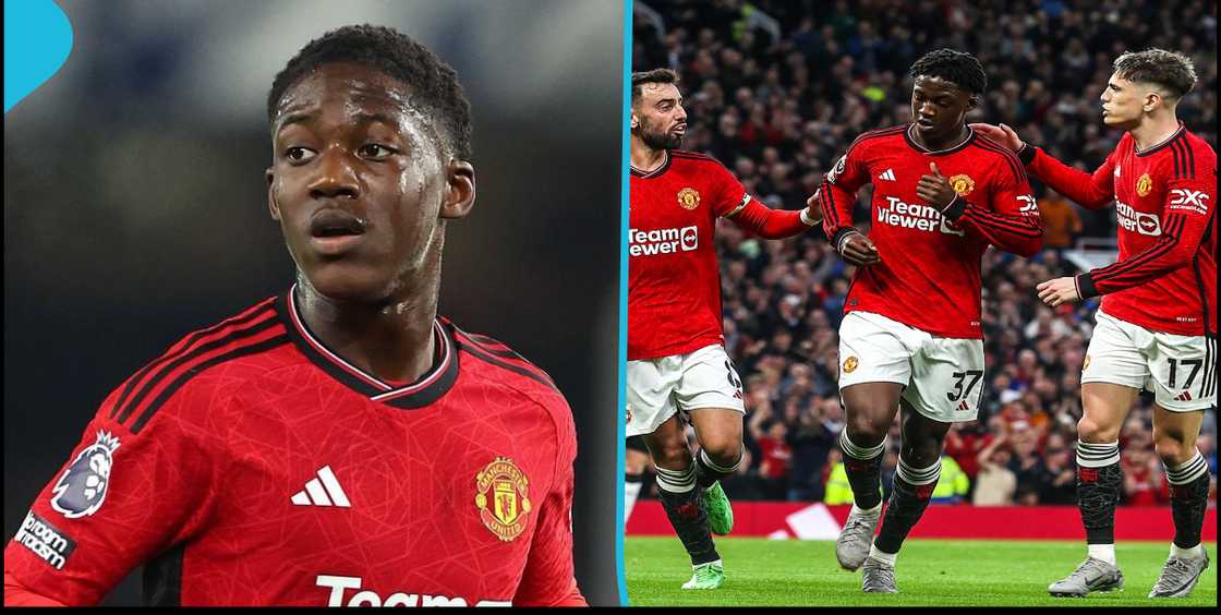 Kobbie Mainoo scores third goal for United against Newcastle