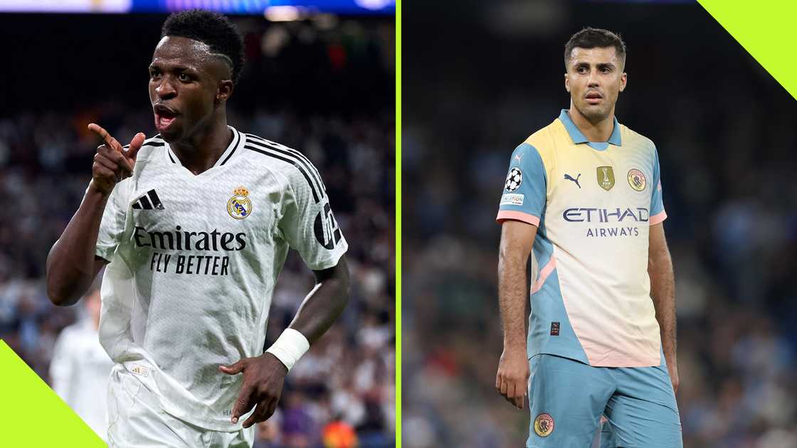 Real Madrid's Vinicius Junior and Manchester City's Rodri are the favourites to win the 2024 Ballon d'Or award