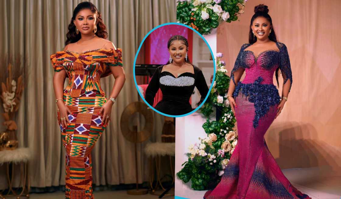 Nana Ama McBrown looks fabulous in a glittering black dress and Barbie-inspired hairstyle Nana Ama McBrown looks fabulous in a glittering black dress and Barbie-inspired hairstyle