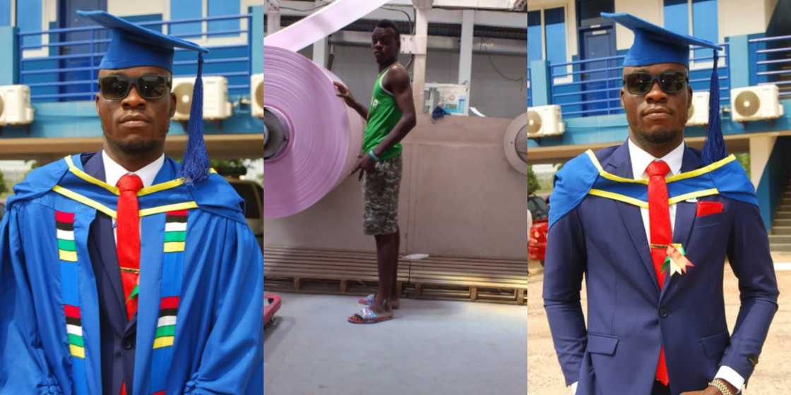 From street to degree holder: Ghanaian man shares powerful grass to victory story as he graduates with degree From street to degree holder: Ghanaian man shares powerful grass to victory story as he graduates with degree