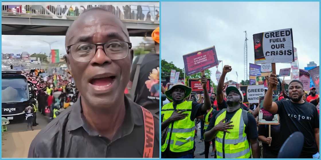 70-Year-Old Man joins #Stopgalamseynow demonstration and calls on youth to save Ghana.