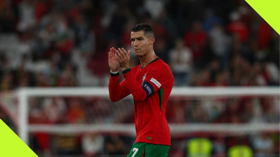 Cristiano Ronaldo during a Portugal fixture Cristiano Ronaldo during a Portugal fixture