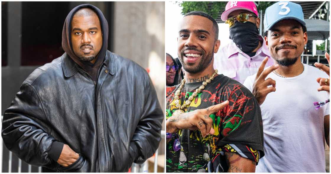 Kanye West, Vic Mensa and Chance the Rapper Kanye West, Vic Mensa and Chance the Rapper