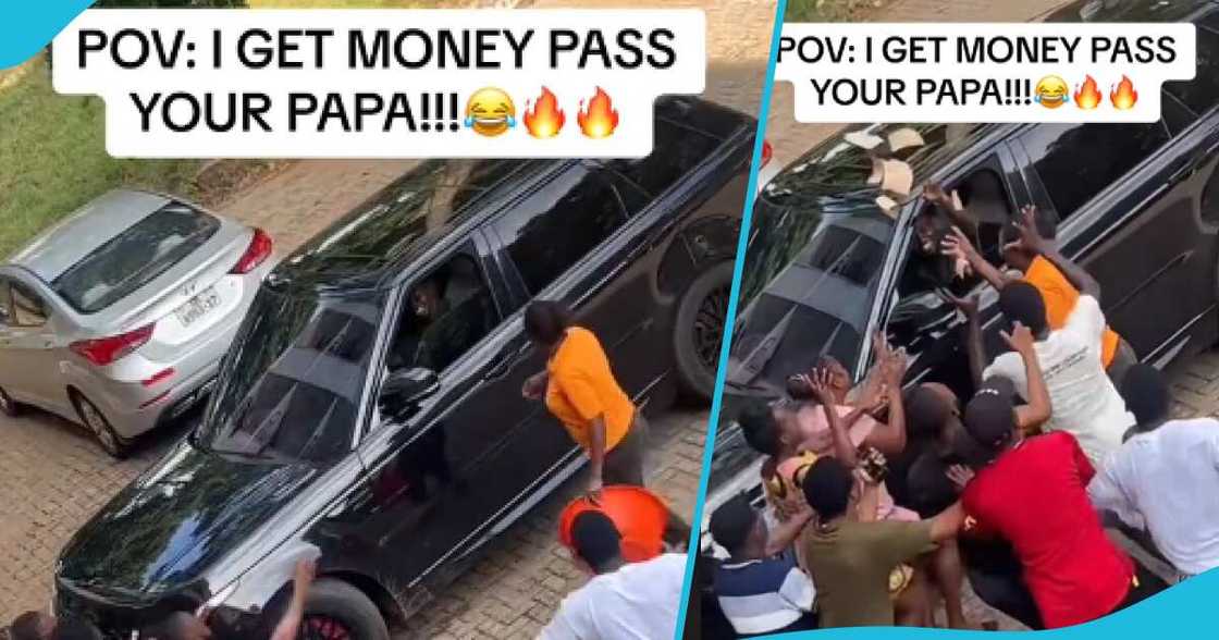 University of Ghana student sprays cash on fellow students University of Ghana student sprays cash on fellow students