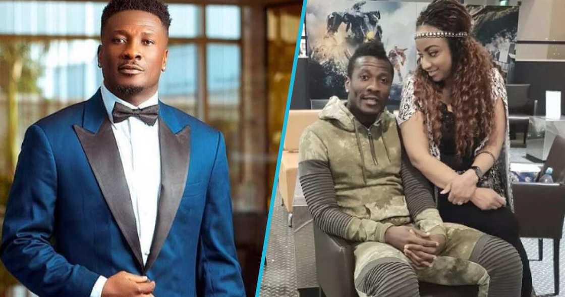 Photos of Asamoah Gyan and his ex-wife Gifty Gyan. Photos of Asamoah Gyan and his ex-wife Gifty Gyan.