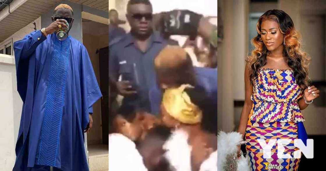 Fella Makafui collapses while dancing with Medikal (Video) Fella Makafui collapses while dancing with Medikal (Video)