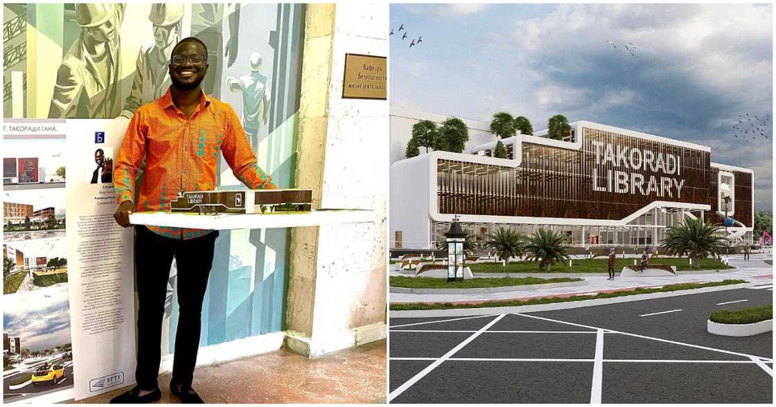 Abdul poses with his stunning design Abdul poses with his stunning design