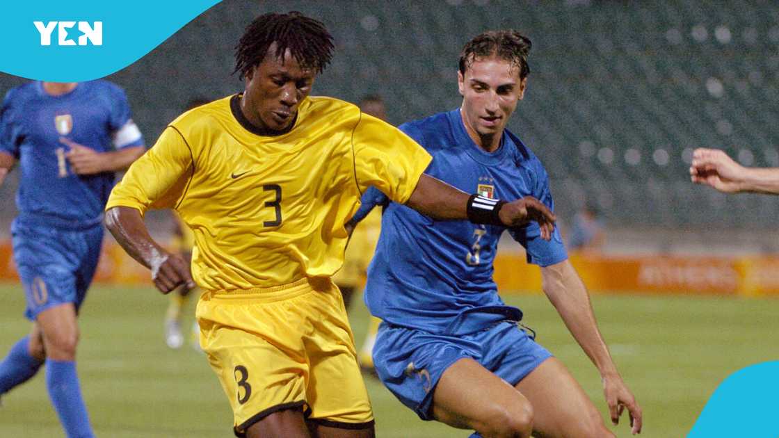 Baffour Gyan, Black Meteors, Ghana, 2004 Summer Olympics, Athens, Asamoah Gyan, Black Stars.