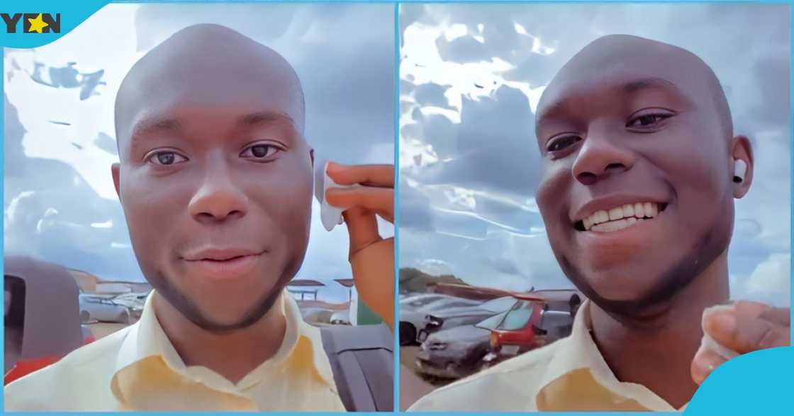 Photo of a University graduate who now works as a national service personnel. Photo of a University graduate who now works as a national service personnel.