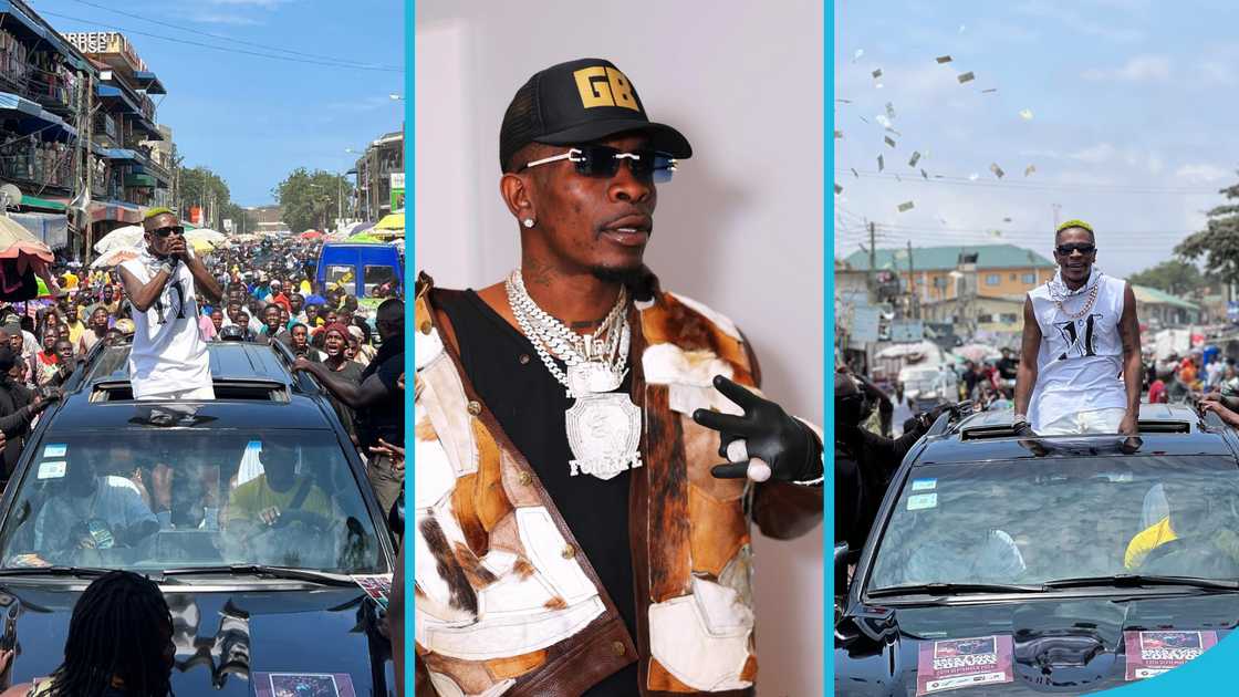 Shatta Wale, SAFA Album, Songs, Throws money, Fans, SAFA Album float