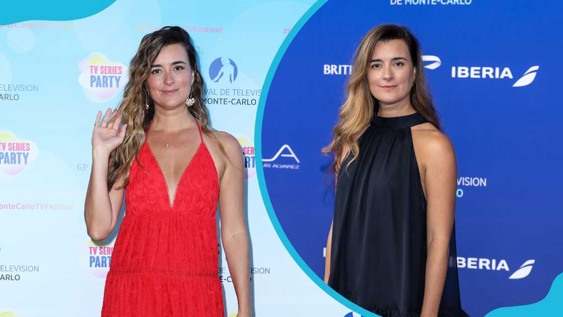 Cote de Pablo poses on the red carpet of the Monte-Carlo Television Festival on different days. Cote de Pablo poses on the red carpet of the Monte-Carlo Television Festival on different days.