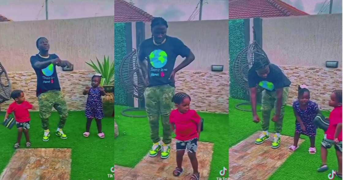 Stonebwoy and kids