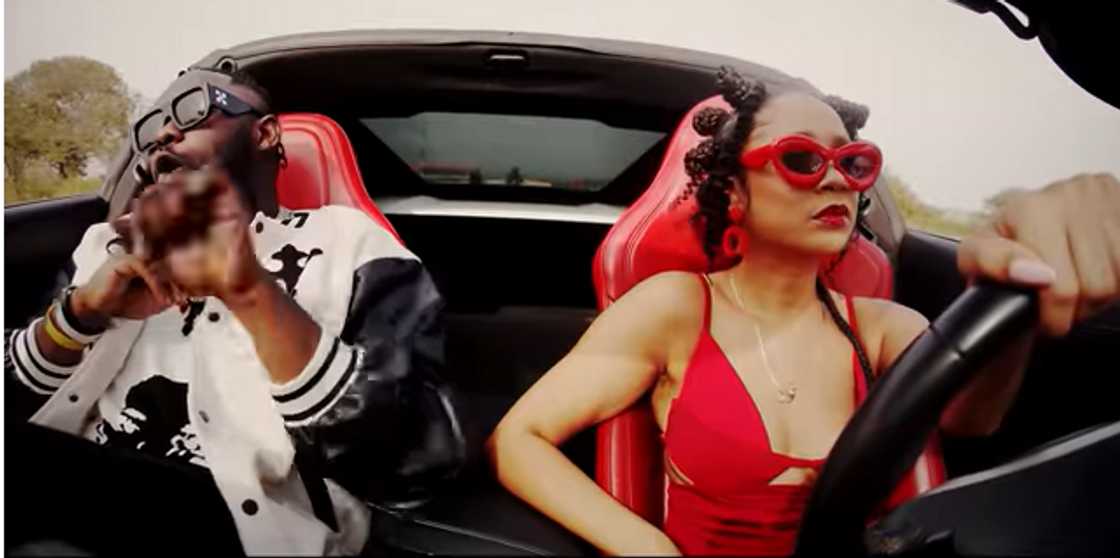 Medikal and Sister Deborah in Cold & Trophies music video