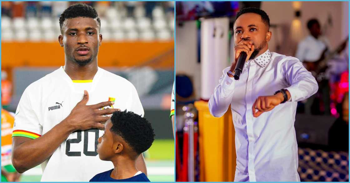 Photo of Kudus and Ghanaian pastor Photo of Kudus and Ghanaian pastor