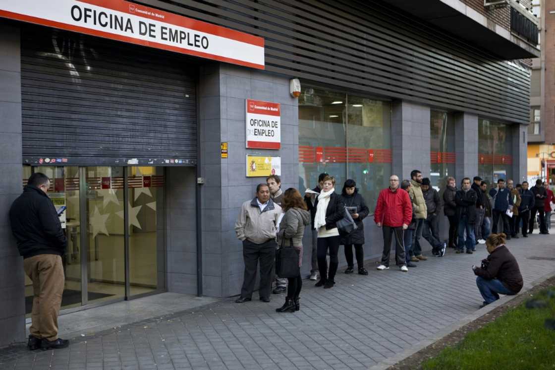 While Spain’s jobless rate has fallen, it still is way above the EU average of 5.9 percent While Spain’s jobless rate has fallen, it still is way above the EU average of 5.9 percent