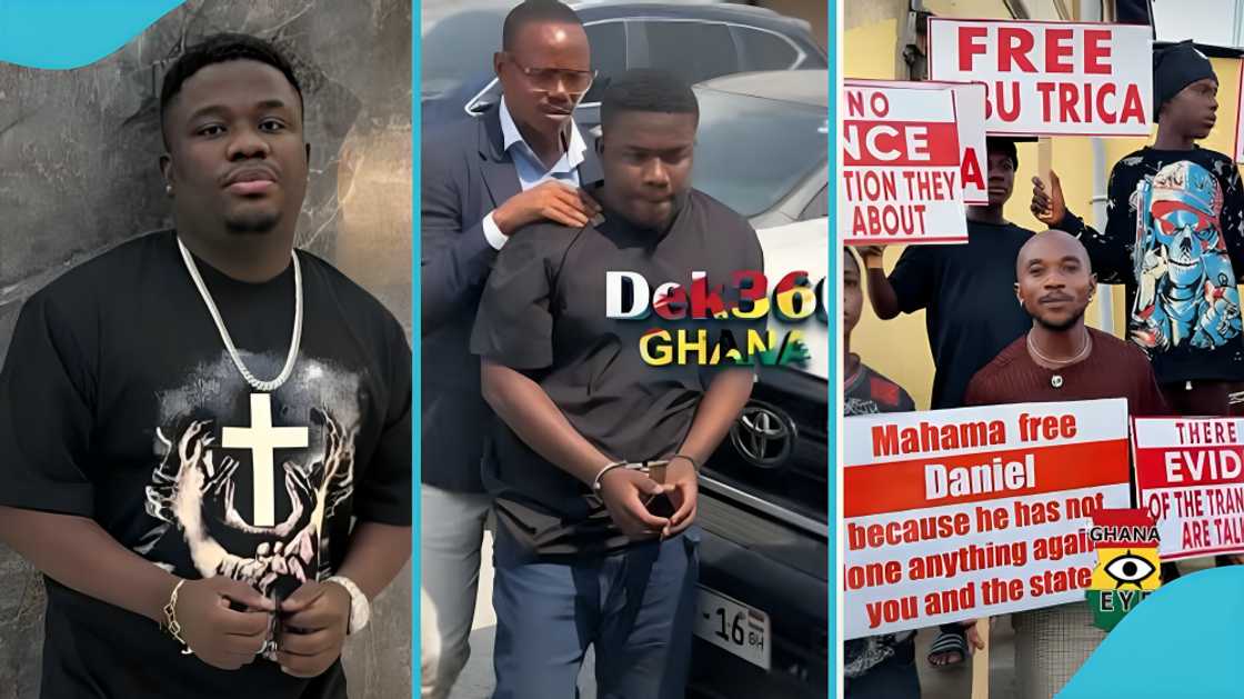 Abu Trica, Swedru youth protest, Ghana extradition case, Frederick Kumi, Gbese High Court, romance scam, arrest of Abu Trica, Oliver Barker-Vormawor, judicial transparency, FBI investigation