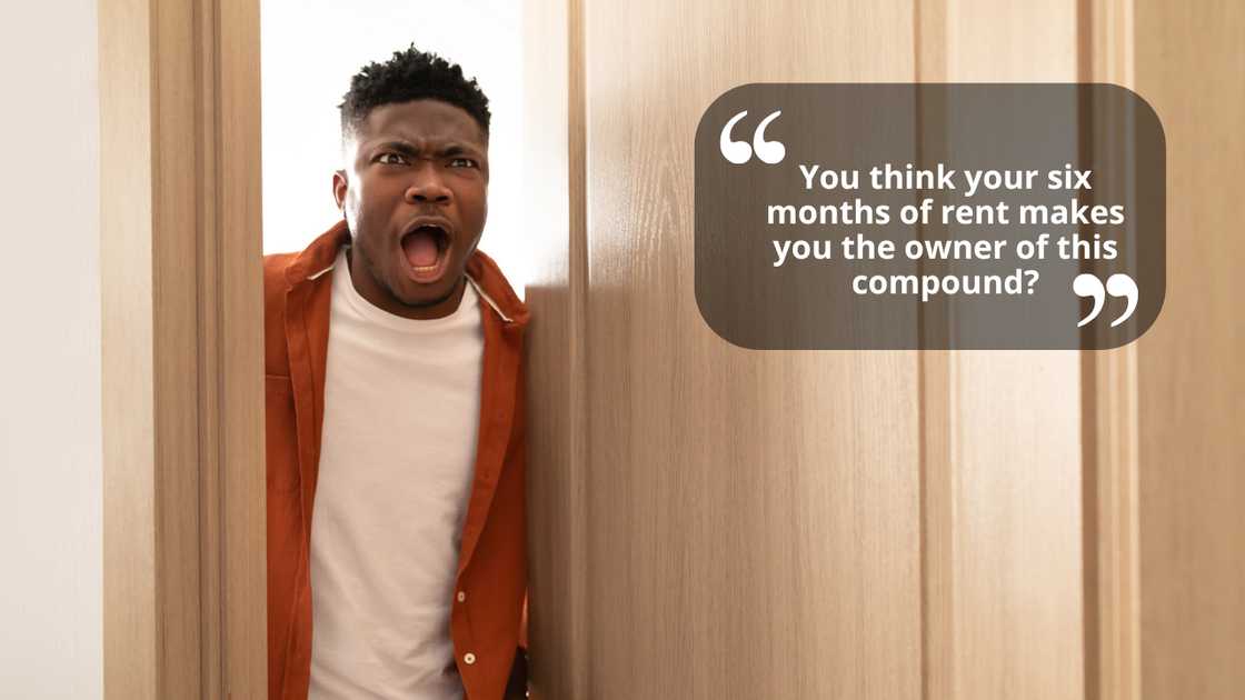 A shouting man A shouting man