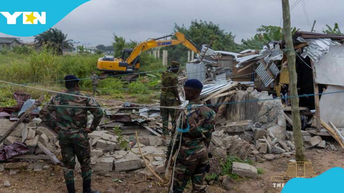 Police, military, Laboma Beach, demolition exercise