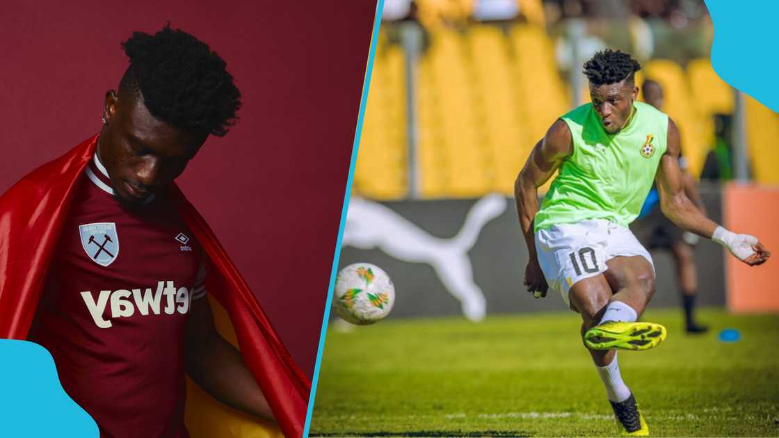 Mohammed Kudus receives message from West Ham. Mohammed Kudus receives message from West Ham.