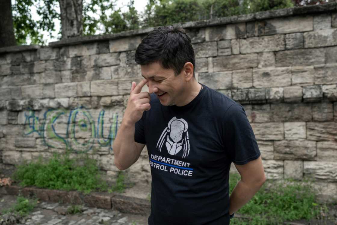 Vitaliy Kim has been trying to keep up people's morale as his region has been heavily hit by the Russian invasion Vitaliy Kim has been trying to keep up people's morale as his region has been heavily hit by the Russian invasion