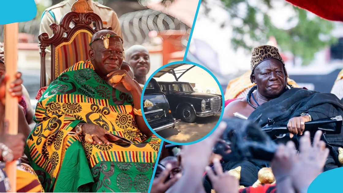 Otumfuo Osei Tutu II, Asantehene, Otumfuo car collection, Otumfuo garage, Otumfuo cars, Manhyia Palace