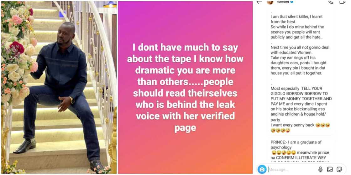 Tonto Dikeh: Kpokpogiri exposes alleged private message from actress Tonto Dikeh: Kpokpogiri exposes alleged private message from actress