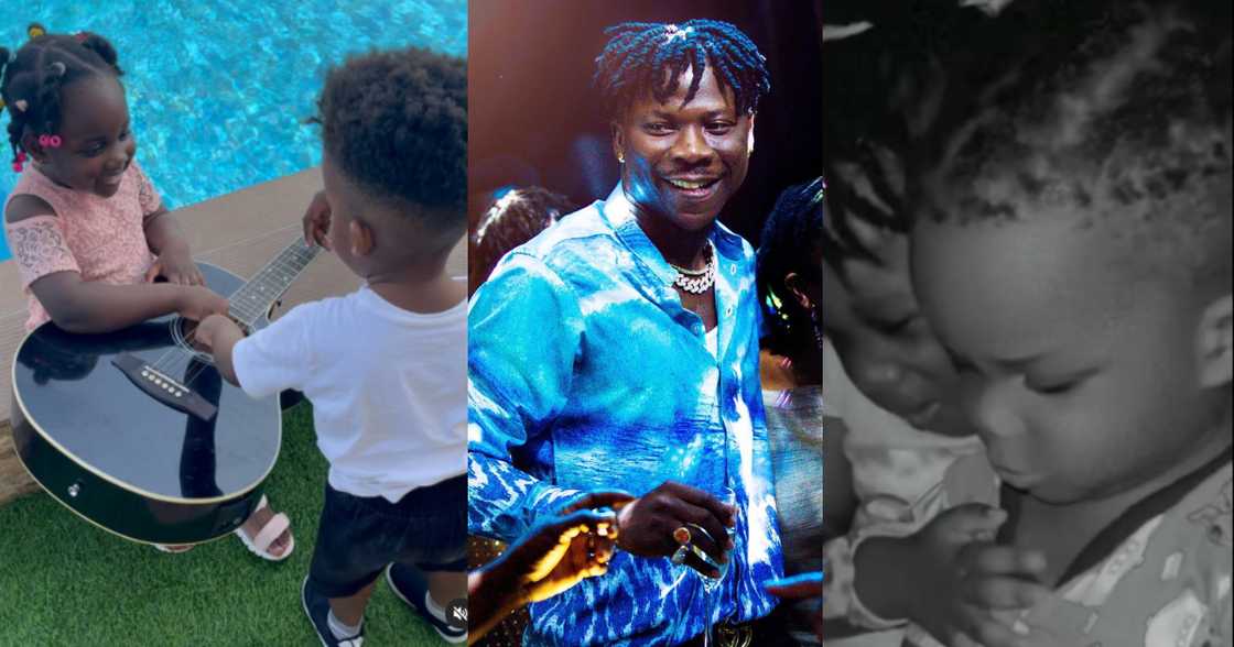 Stonebwoy: 5 Videos of Musicians’ Children Proving Jidula is a Smart big Sister for Janam