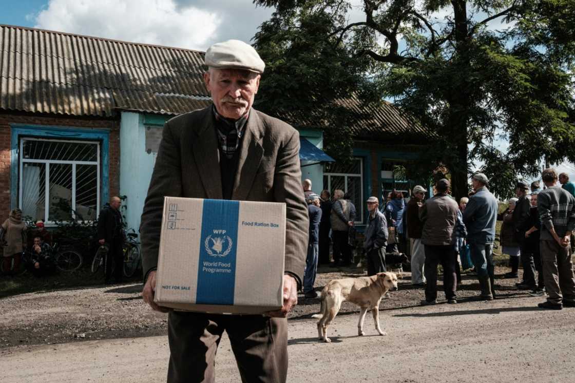 The Russian invasion fell short of Lebyazhe but the frontline village bears the scars of shelling