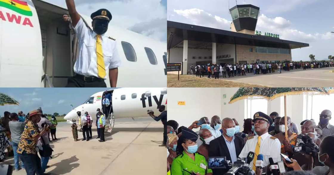 Ho Airport: Photo And Video Drop As 1st Plane Flies To Volta Regional Capital Ho Airport: Photo And Video Drop As 1st Plane Flies To Volta Regional Capital