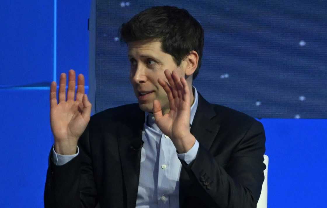 Sam Altman, the since-fired CEO of OpenAI, is seen taking part in a discussion on artificial intelligence in San Francisco on November 16, 2023 Sam Altman, the since-fired CEO of OpenAI, is seen taking part in a discussion on artificial intelligence in San Francisco on November 16, 2023