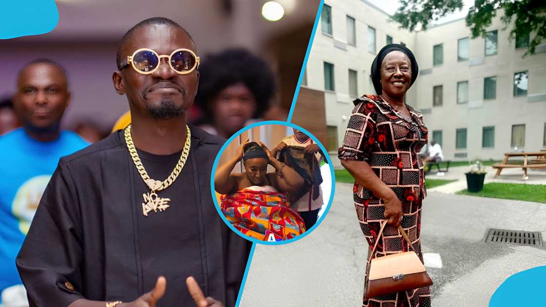 a journey to africa, lil win, patience ozokwor, lil win behind the scenes, patience ozokwor kente, mama g ghana