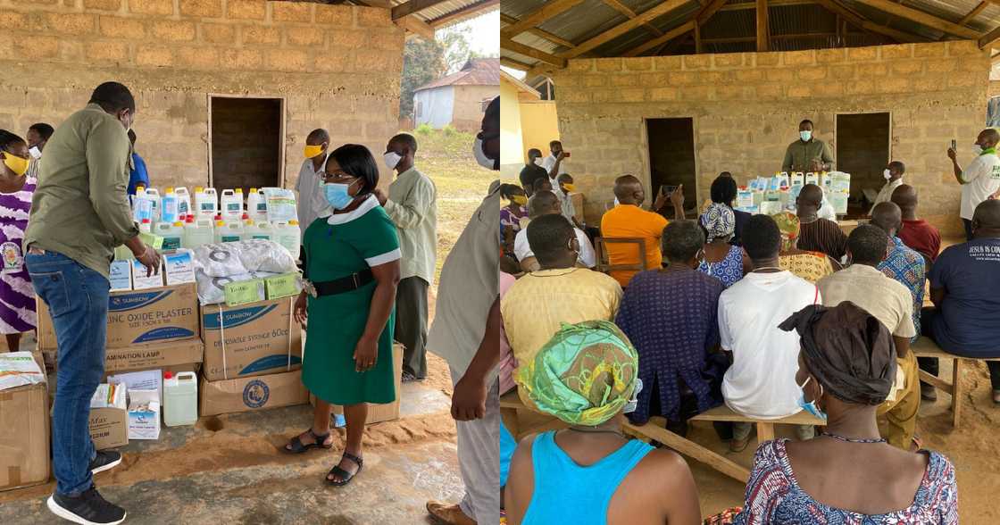 Dumelo donates items to his hometown community clinic to mark his 37th birthday Dumelo donates items to his hometown community clinic to mark his 37th birthday