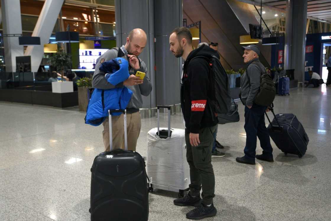 Military-aged men made up the bulk of those arriving on a recent flight from Moscow at Yerevan airport Military-aged men made up the bulk of those arriving on a recent flight from Moscow at Yerevan airport